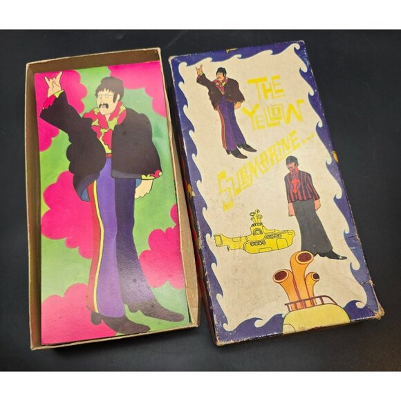 Vintage 1968 The Beatles Yellow Submarine Card Stationary With Box 15/18 DH1368 - Picture 2 of 11